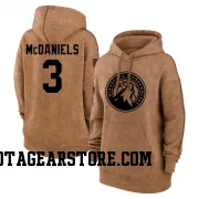 Brown Women's Jaden McDaniels Minnesota Timberwolves 2023 Salute to Service Pullover Hoodie