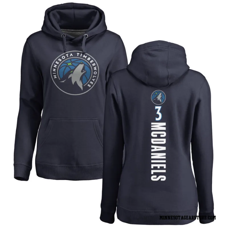 Navy Women's Jaden McDaniels Minnesota Timberwolves Backer Pullover Hoodie