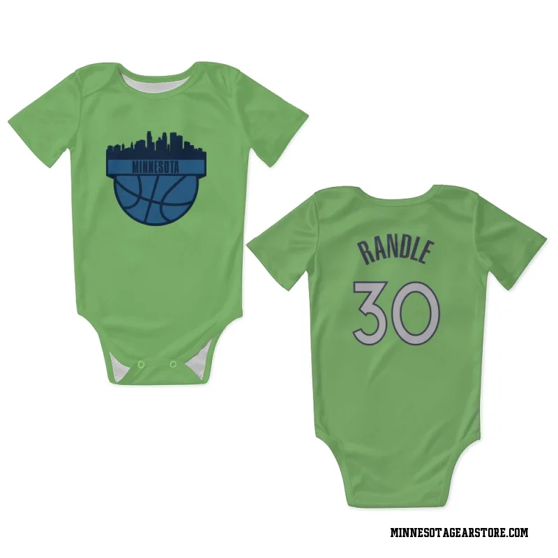Green Minnesota Timberwolves  Julius Randle  Newborn & Infant Bodysuit