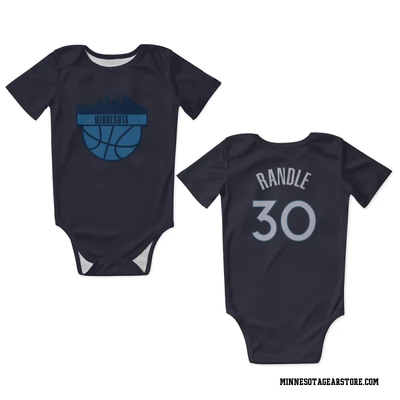 Navy Minnesota Timberwolves  Julius Randle  Newborn & Infant Bodysuit